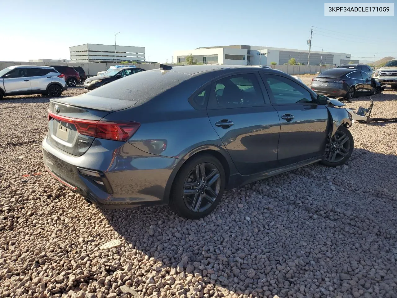 3KPF34AD0LE171059 2020 Kia Forte Gt Line