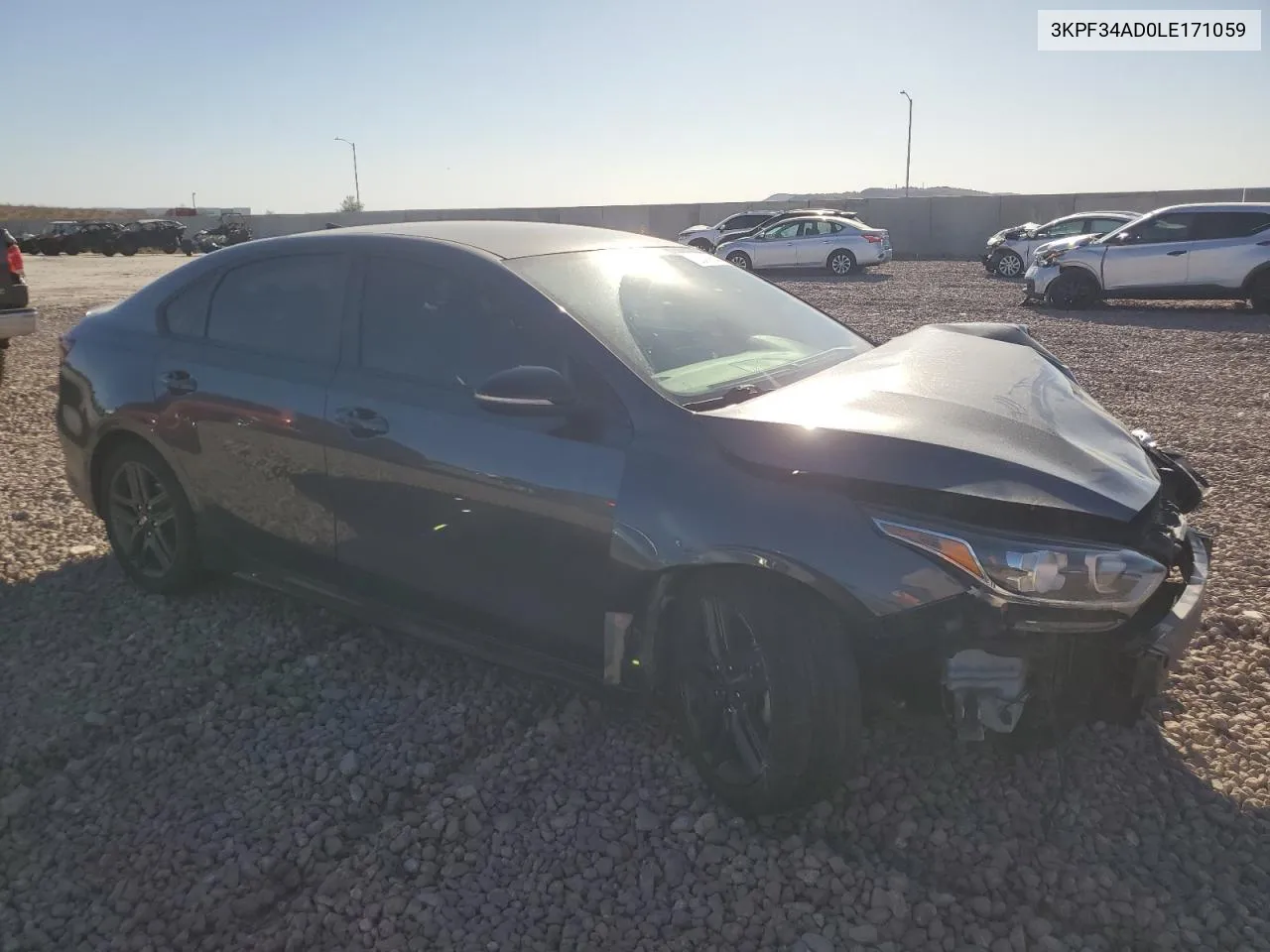 2020 Kia Forte Gt Line VIN: 3KPF34AD0LE171059 Lot: 72041914