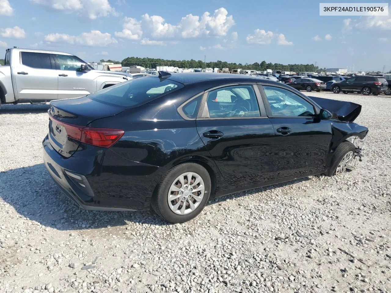 2020 Kia Forte Fe VIN: 3KPF24AD1LE190576 Lot: 72613484