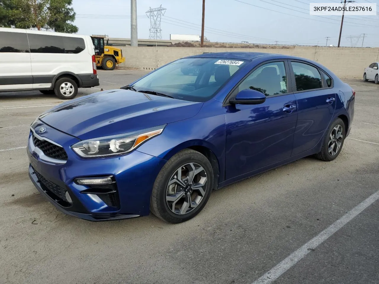 2020 Kia Forte Fe VIN: 3KPF24AD5LE257616 Lot: 72627684