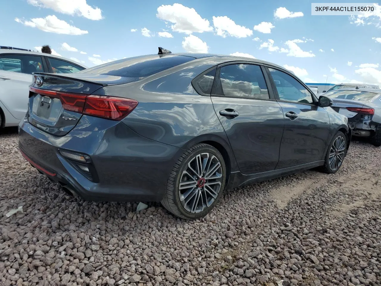 2020 Kia Forte Gt VIN: 3KPF44AC1LE155070 Lot: 72653984