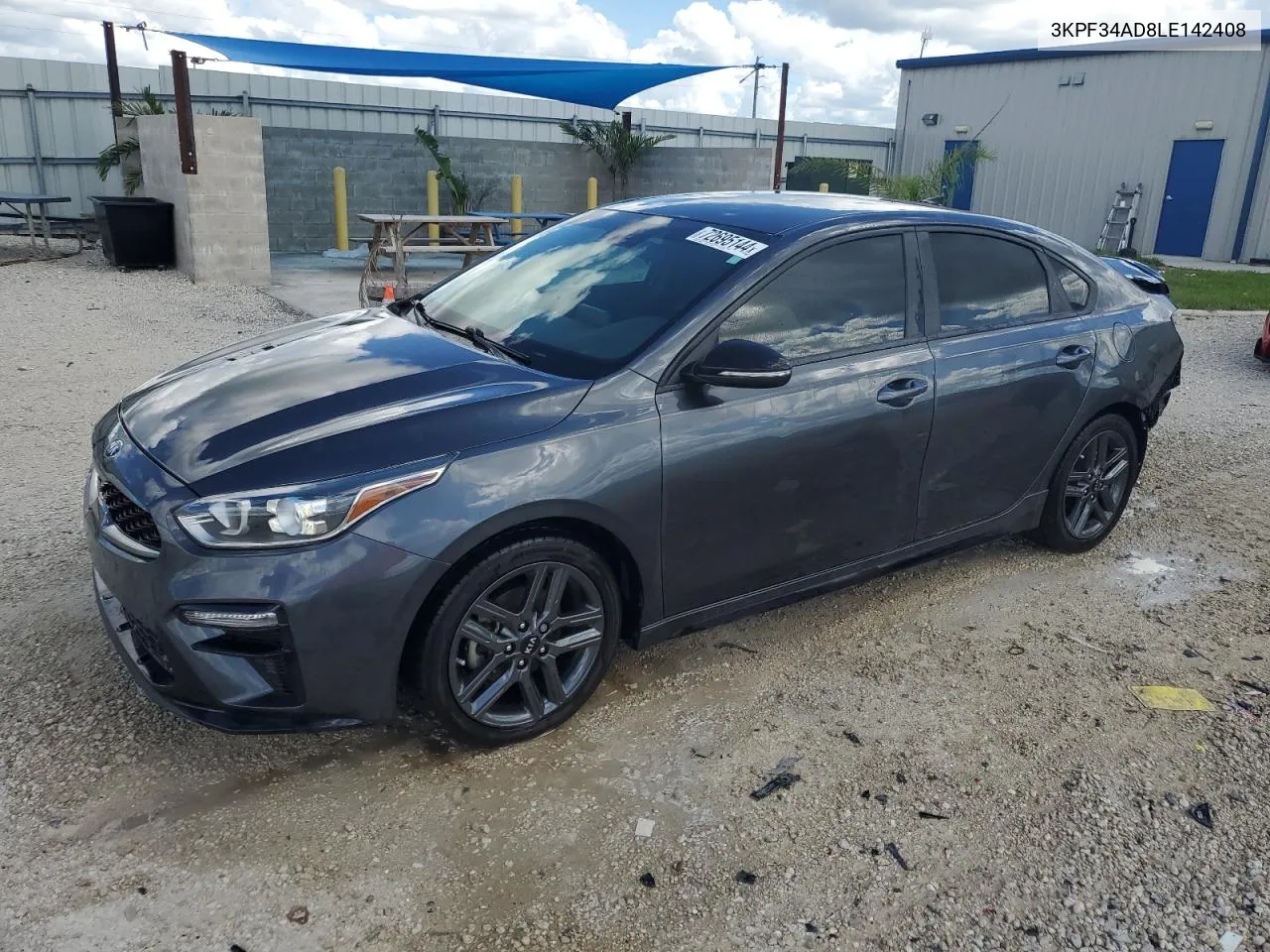 2020 Kia Forte Gt Line VIN: 3KPF34AD8LE142408 Lot: 72695144