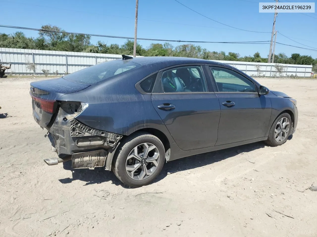 2020 Kia Forte Fe VIN: 3KPF24AD2LE196239 Lot: 72736064