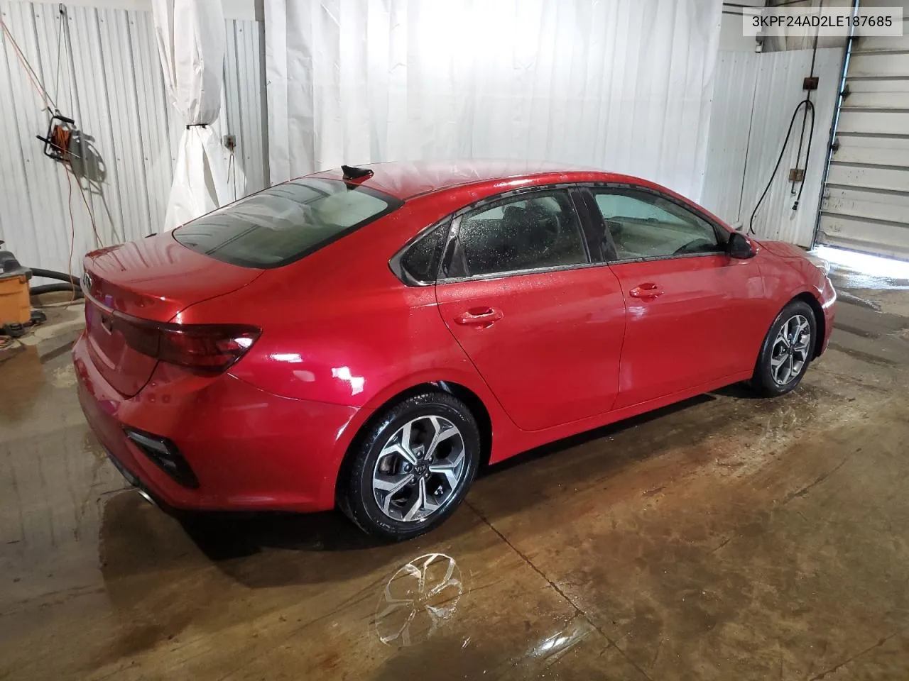 2020 Kia Forte Fe VIN: 3KPF24AD2LE187685 Lot: 72982704