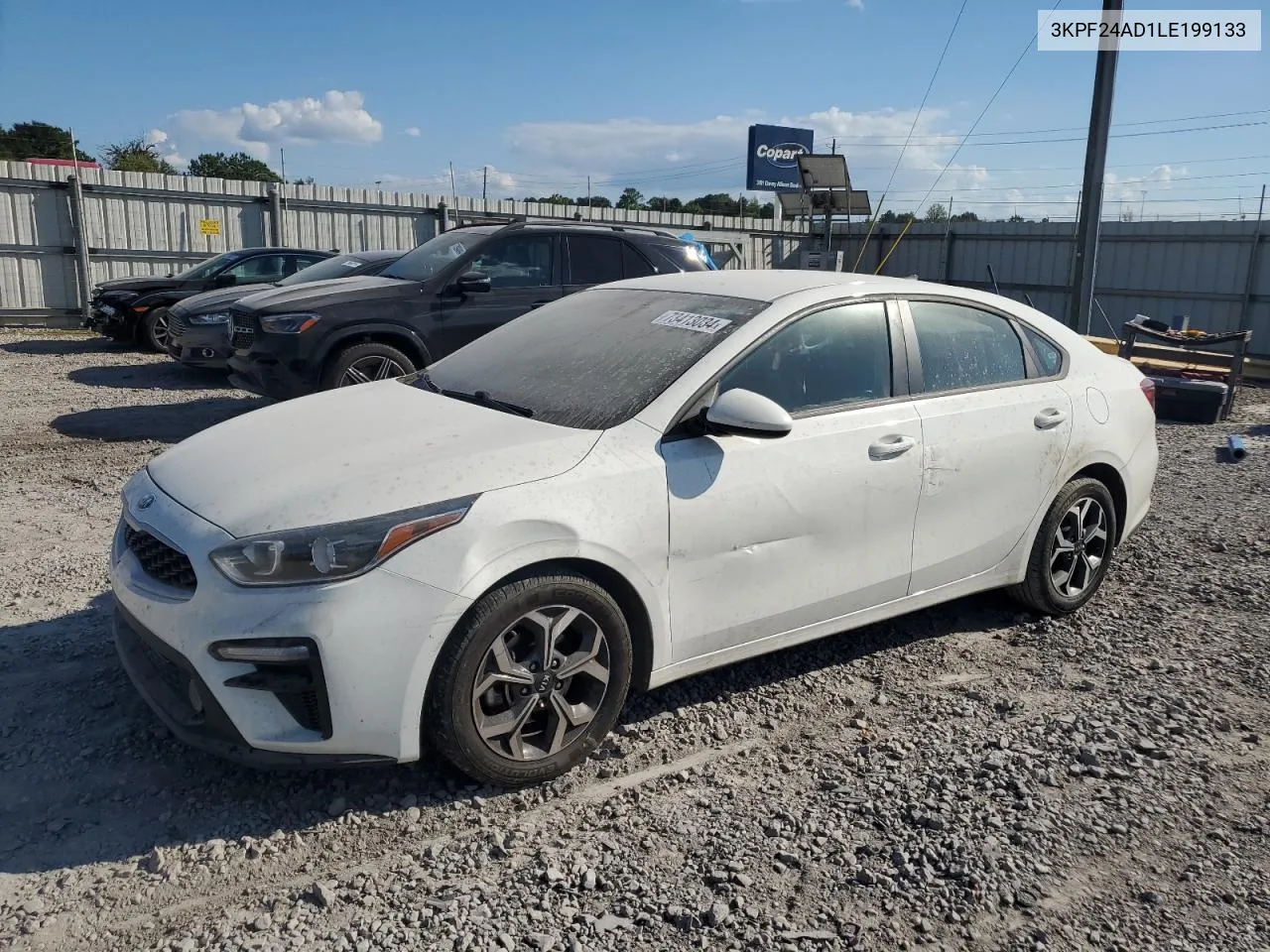 2020 Kia Forte Fe VIN: 3KPF24AD1LE199133 Lot: 73413034