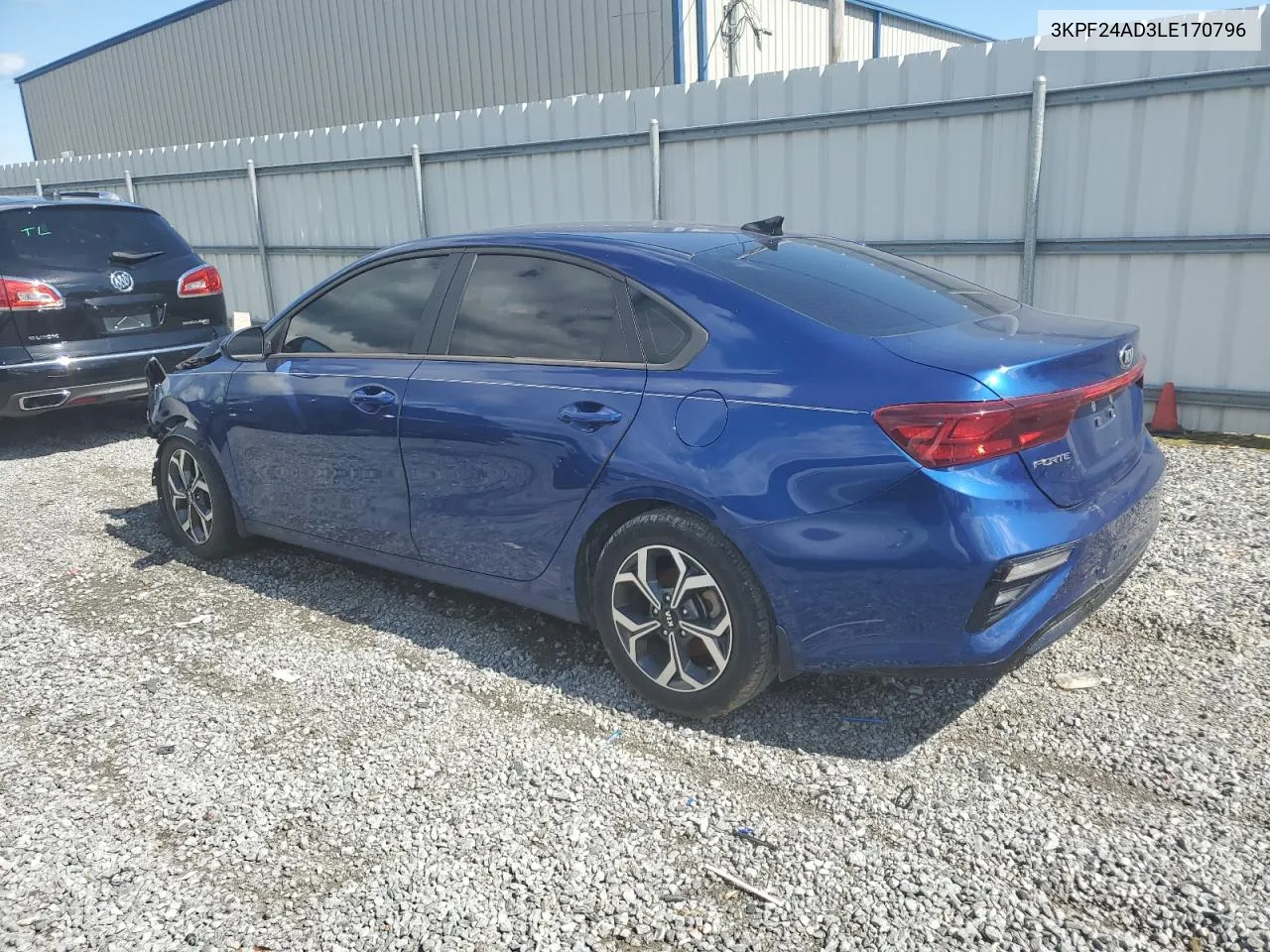 3KPF24AD3LE170796 2020 Kia Forte Fe