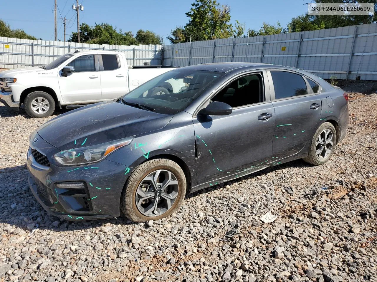 2020 Kia Forte Fe VIN: 3KPF24AD6LE260699 Lot: 73594774