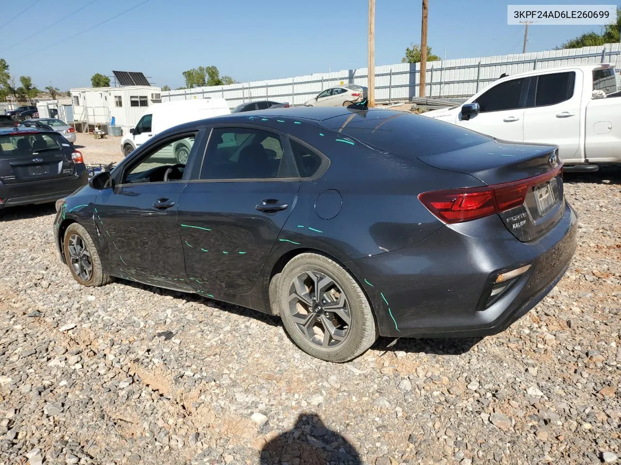 2020 Kia Forte Fe VIN: 3KPF24AD6LE260699 Lot: 73594774