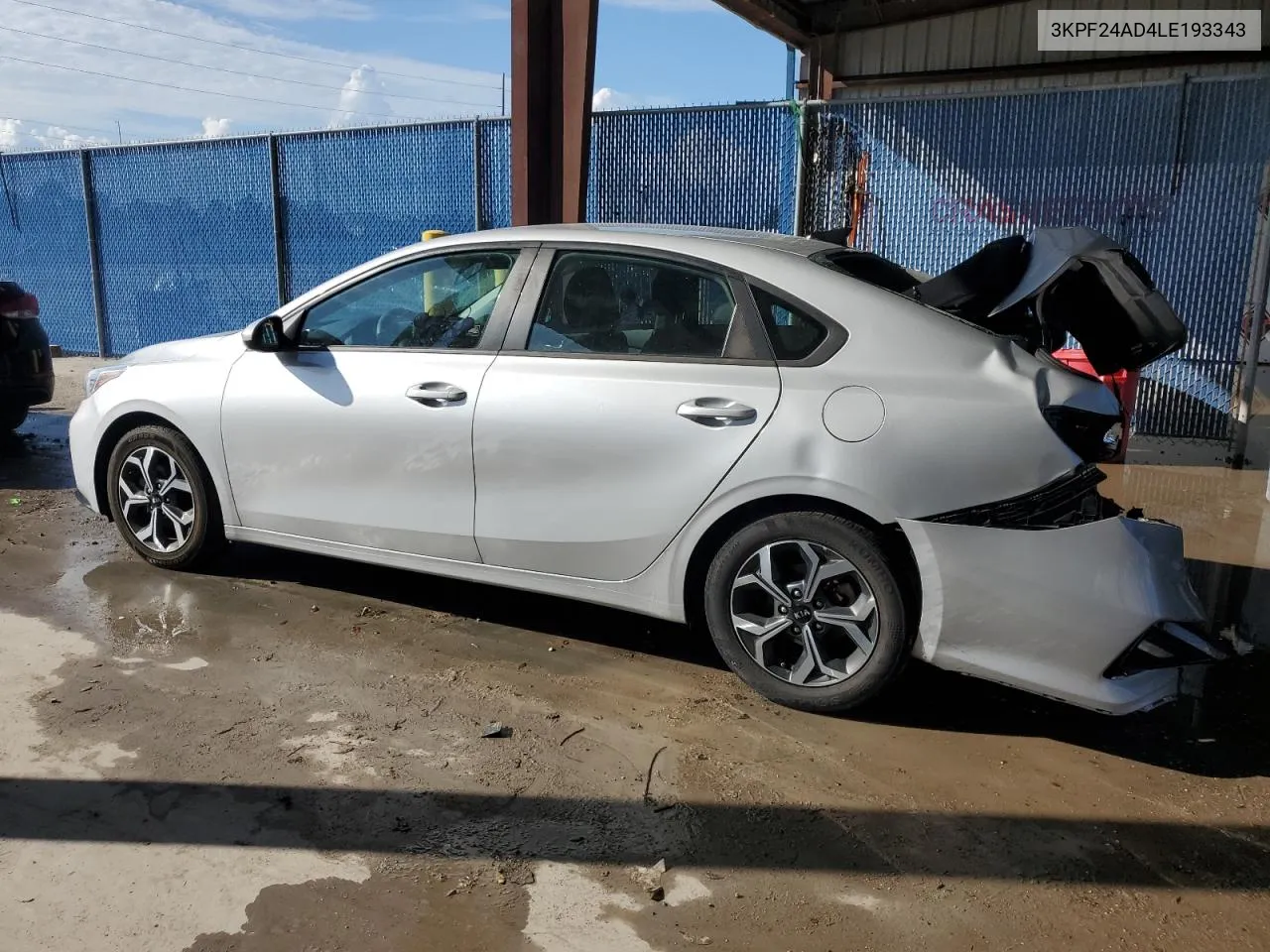 2020 Kia Forte Fe VIN: 3KPF24AD4LE193343 Lot: 73691804