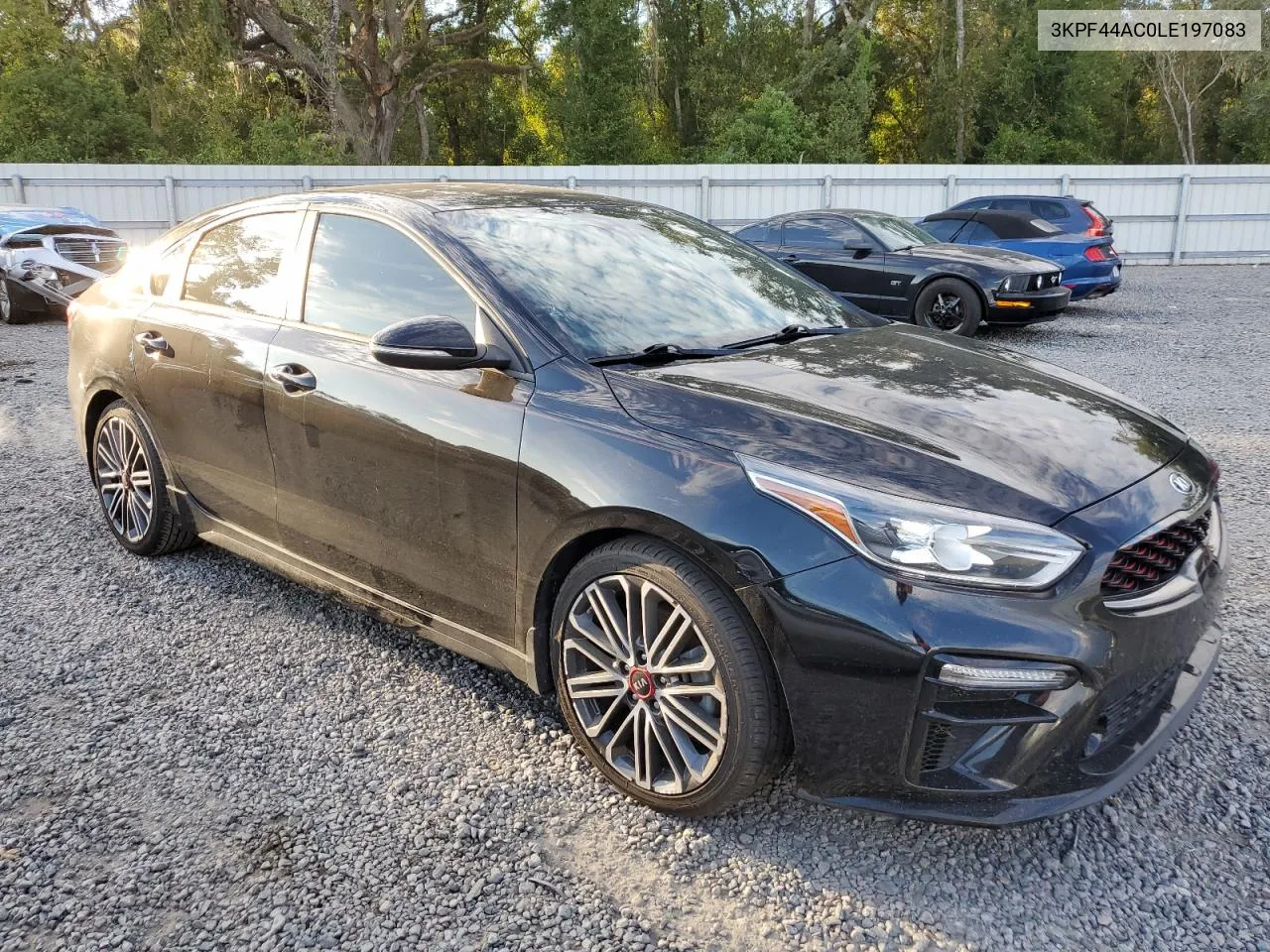 2020 Kia Forte Gt VIN: 3KPF44AC0LE197083 Lot: 73960164