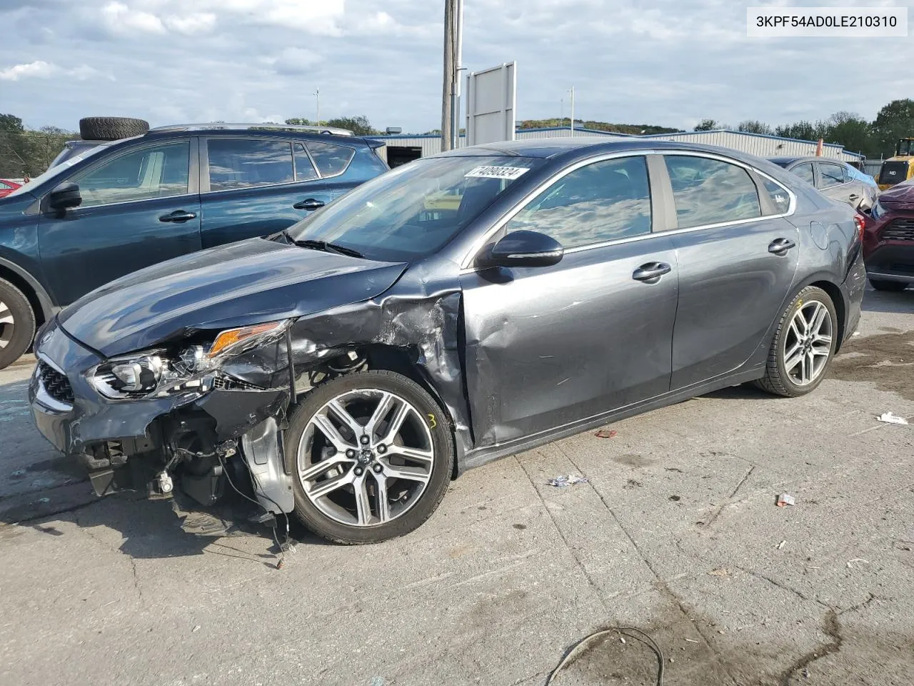 2020 Kia Forte Ex VIN: 3KPF54AD0LE210310 Lot: 74090324