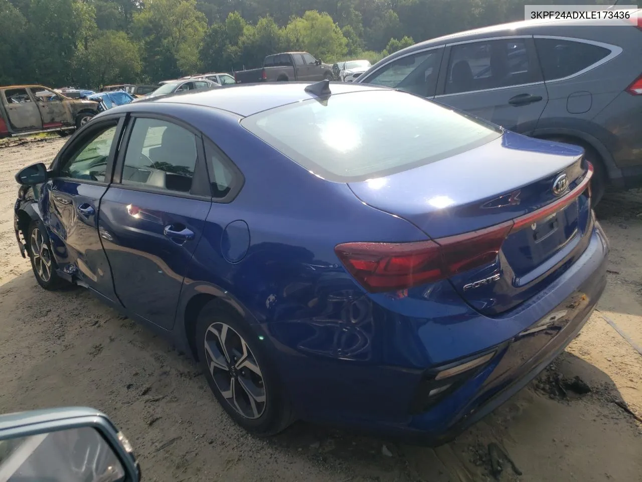 2020 Kia Forte Fe VIN: 3KPF24ADXLE173436 Lot: 74226204