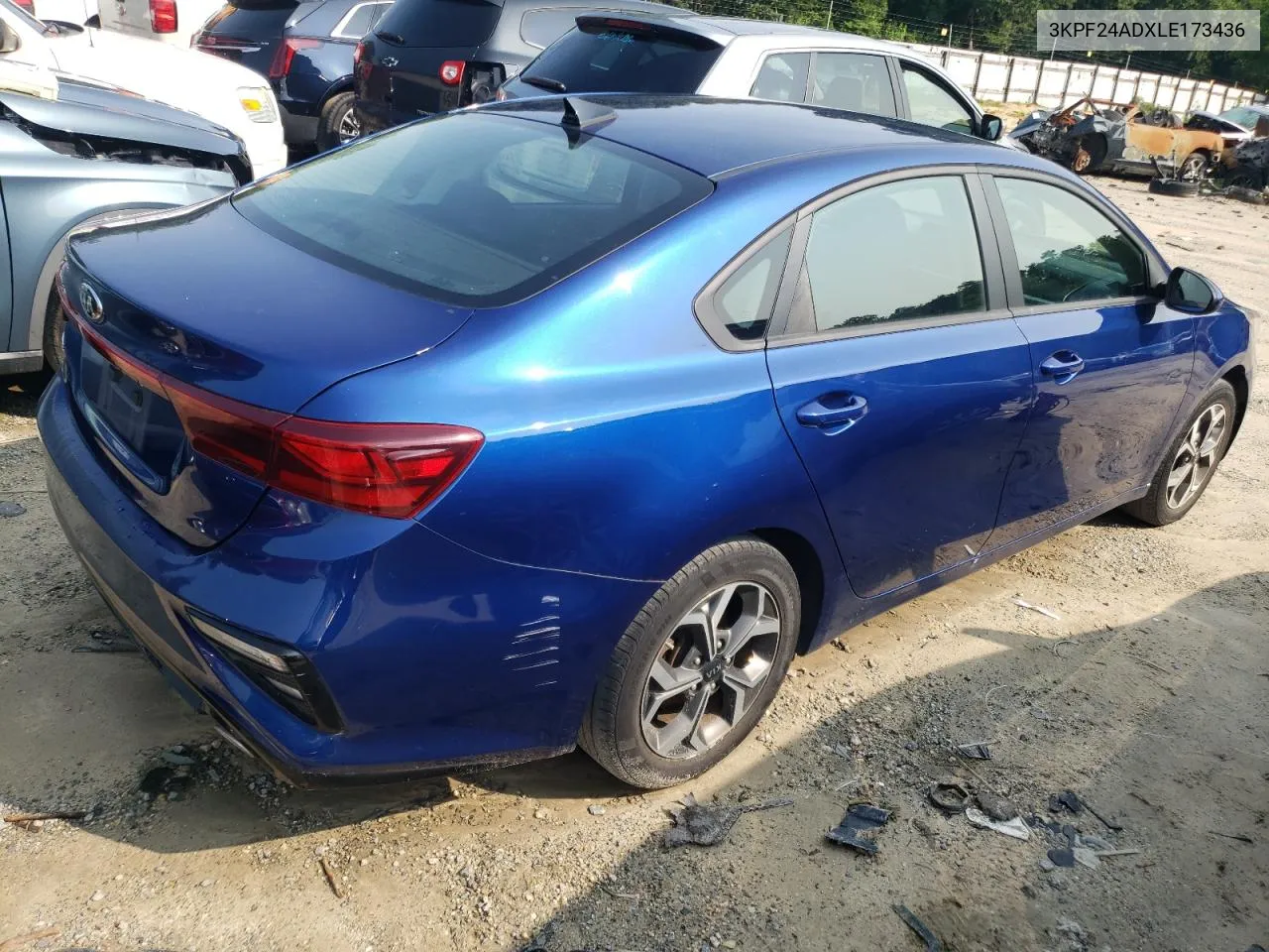 2020 Kia Forte Fe VIN: 3KPF24ADXLE173436 Lot: 74226204