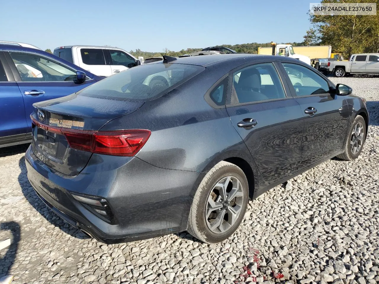 2020 Kia Forte Fe VIN: 3KPF24AD4LE237650 Lot: 74240434