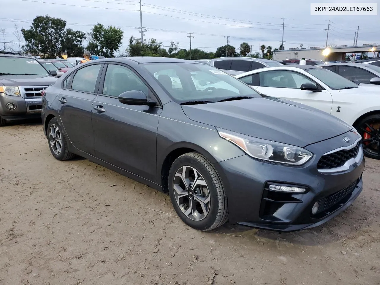 2020 Kia Forte Fe VIN: 3KPF24AD2LE167663 Lot: 74993014