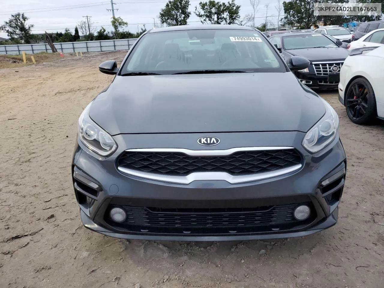 2020 Kia Forte Fe VIN: 3KPF24AD2LE167663 Lot: 74993014