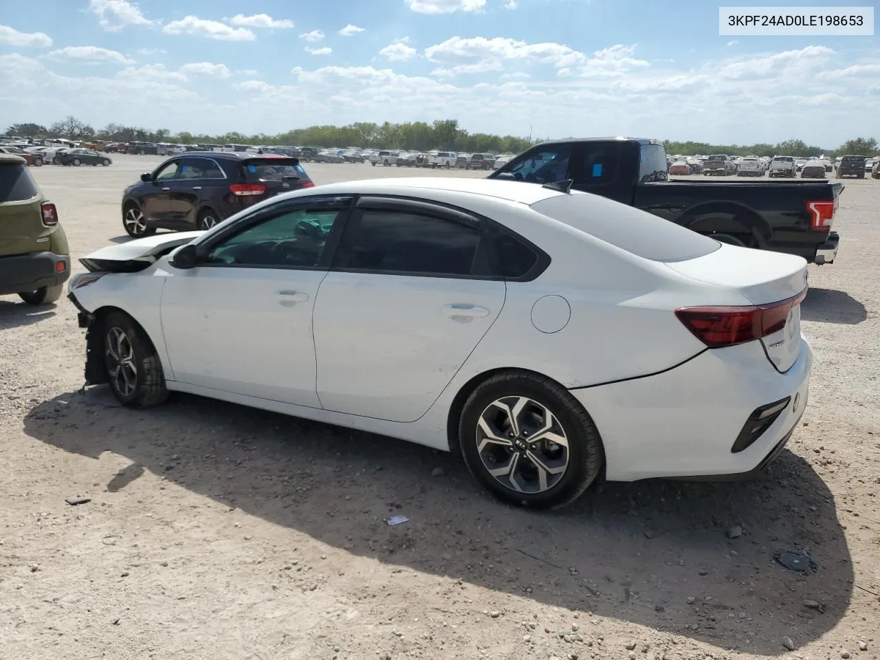 2020 Kia Forte Fe VIN: 3KPF24AD0LE198653 Lot: 75001194