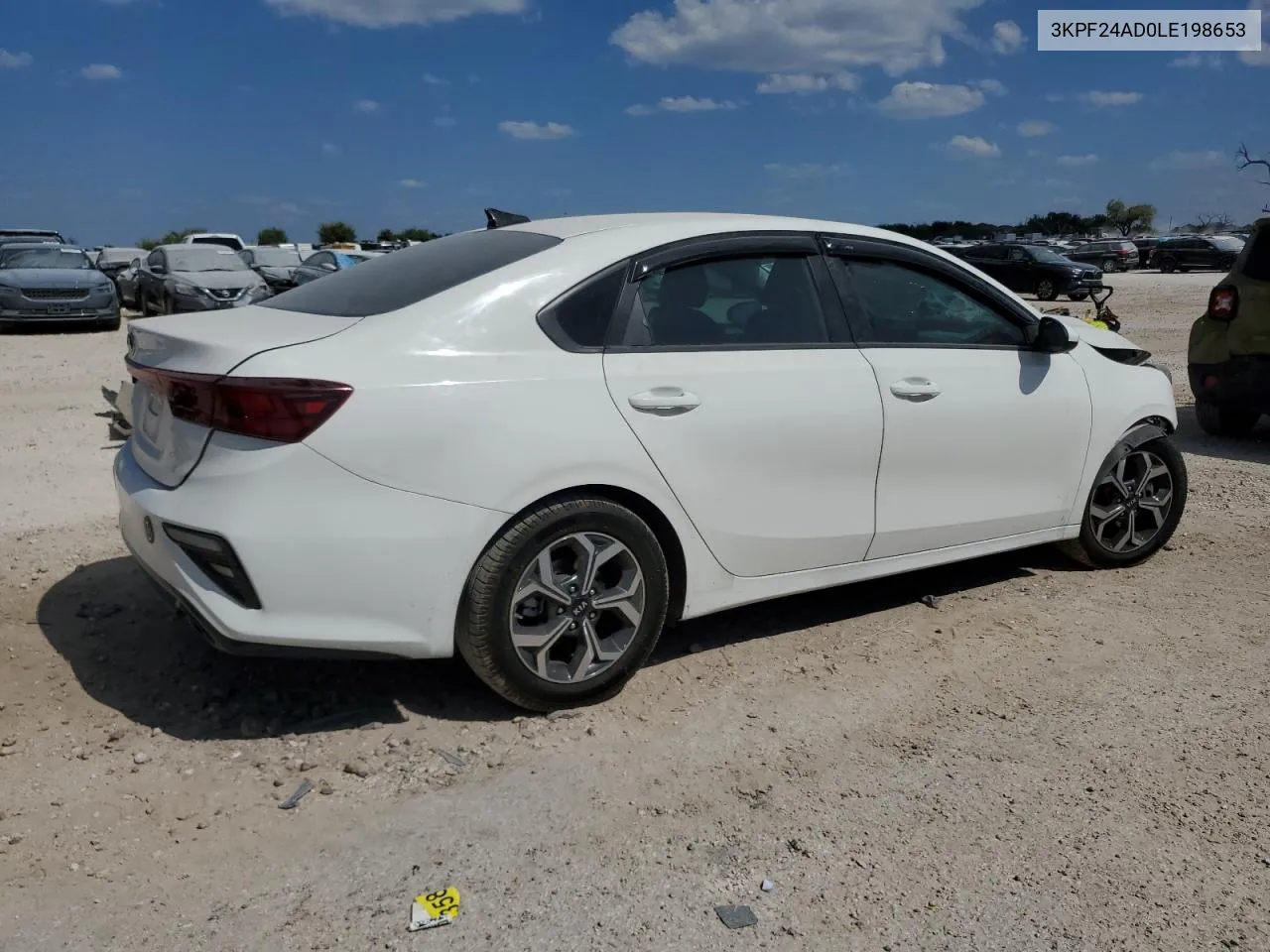 2020 Kia Forte Fe VIN: 3KPF24AD0LE198653 Lot: 75001194