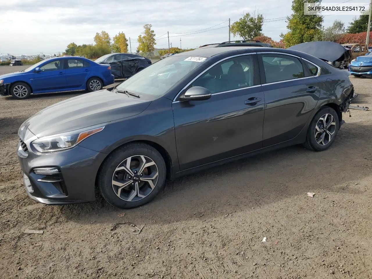 2020 Kia Forte Ex VIN: 3KPF54AD3LE254172 Lot: 75211764