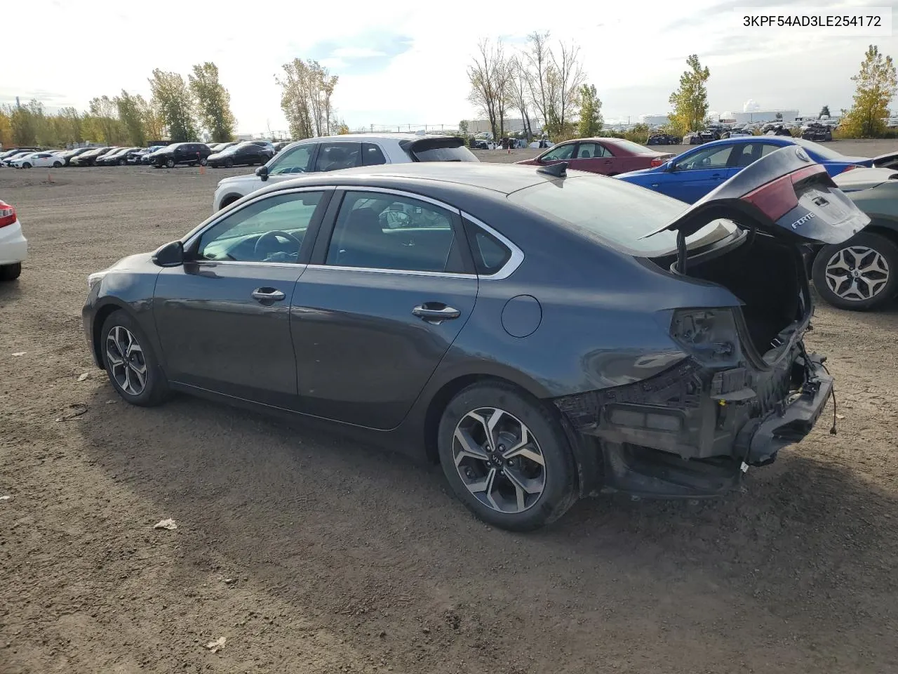 2020 Kia Forte Ex VIN: 3KPF54AD3LE254172 Lot: 75211764