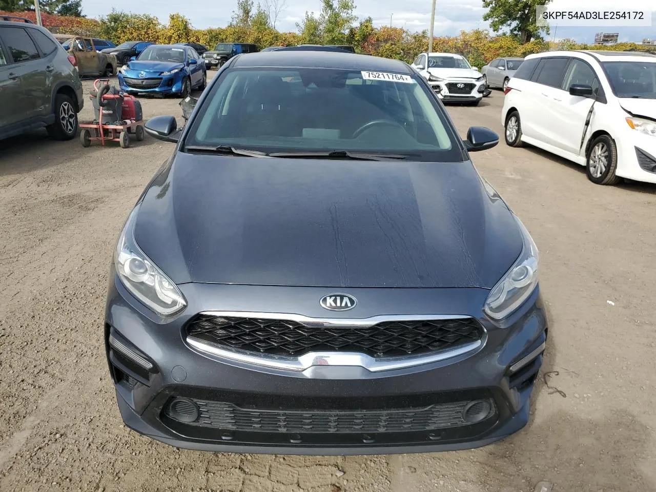 2020 Kia Forte Ex VIN: 3KPF54AD3LE254172 Lot: 75211764