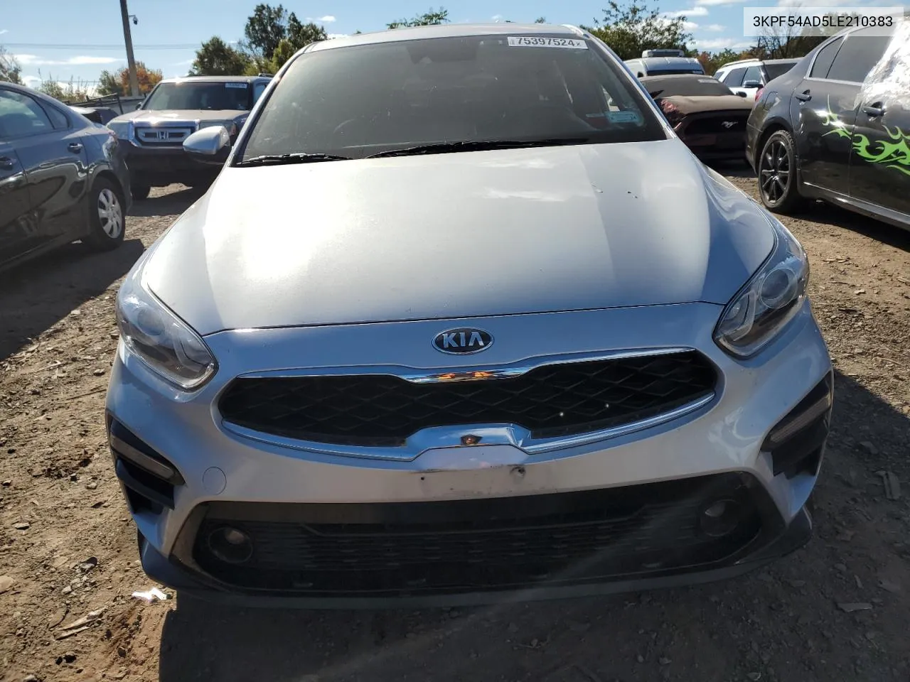 2020 Kia Forte Ex VIN: 3KPF54AD5LE210383 Lot: 75397524