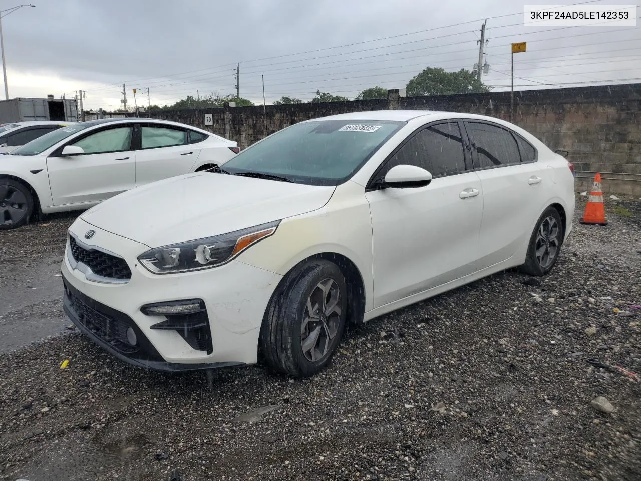 2020 Kia Forte Fe VIN: 3KPF24AD5LE142353 Lot: 75695144