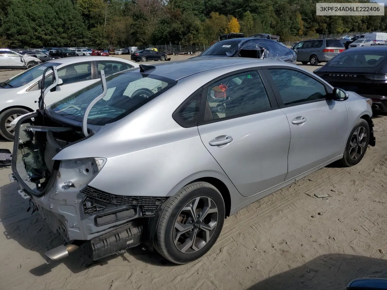 2020 Kia Forte Fe VIN: 3KPF24AD6LE222406 Lot: 75730664