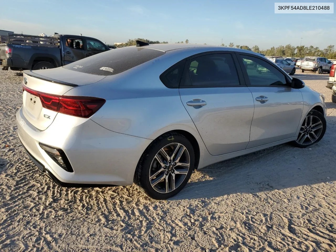 2020 Kia Forte Ex VIN: 3KPF54AD8LE210488 Lot: 76554454