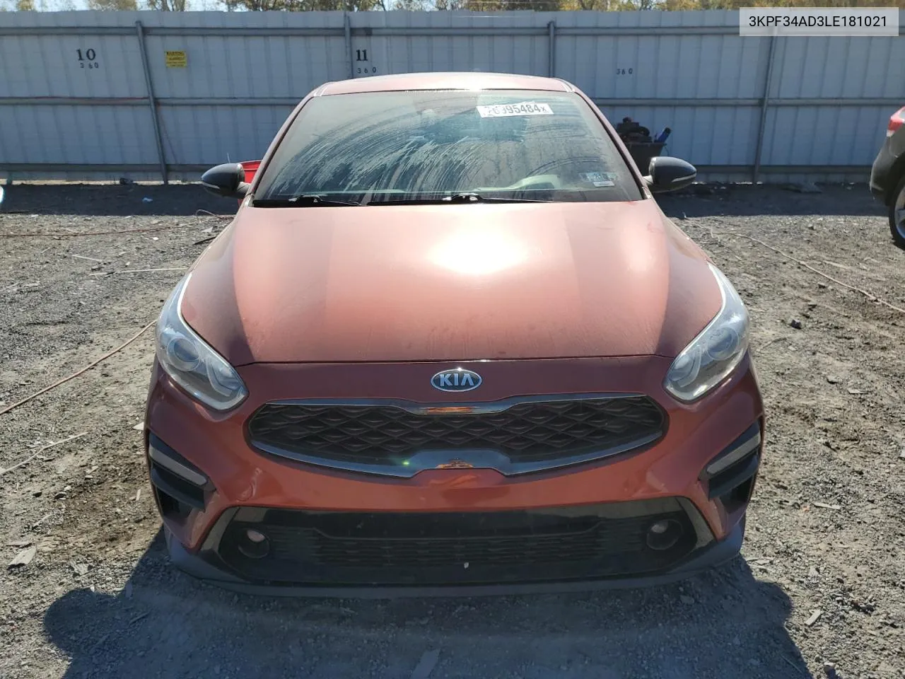 2020 Kia Forte Gt Line VIN: 3KPF34AD3LE181021 Lot: 76995484