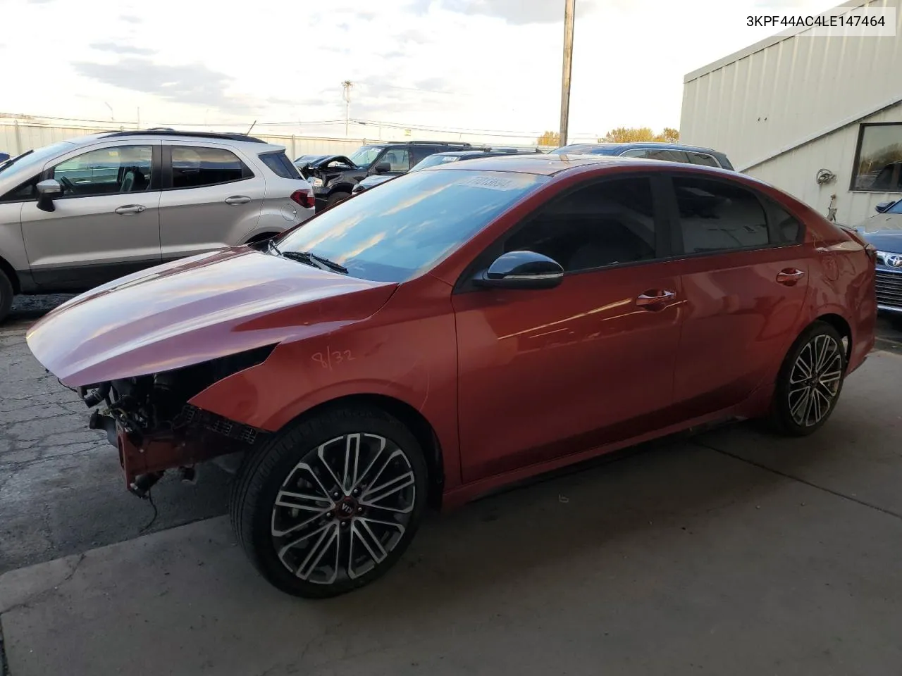 2020 Kia Forte Gt VIN: 3KPF44AC4LE147464 Lot: 77013694