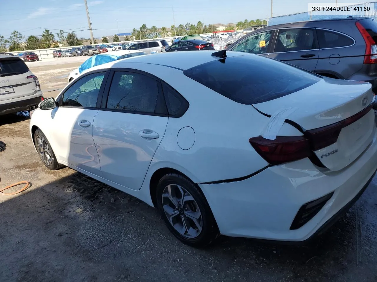 2020 Kia Forte Fe VIN: 3KPF24AD0LE141160 Lot: 77435384