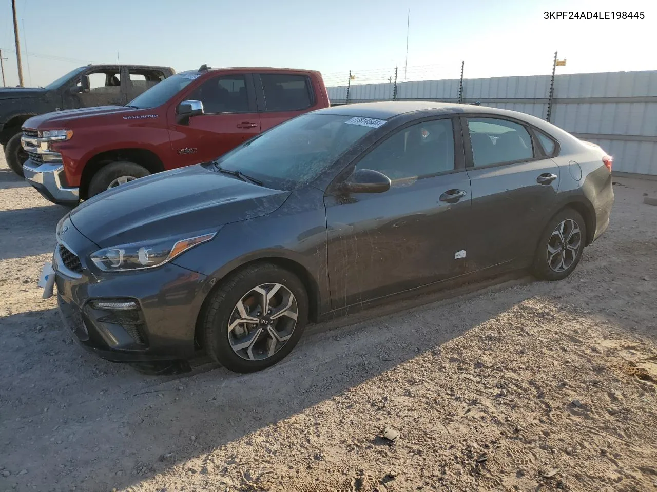 2020 Kia Forte Fe VIN: 3KPF24AD4LE198445 Lot: 77814544