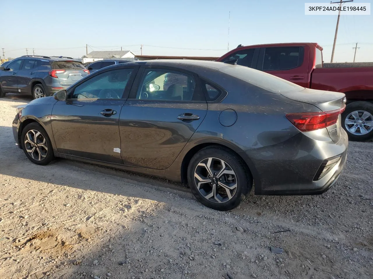 2020 Kia Forte Fe VIN: 3KPF24AD4LE198445 Lot: 77814544