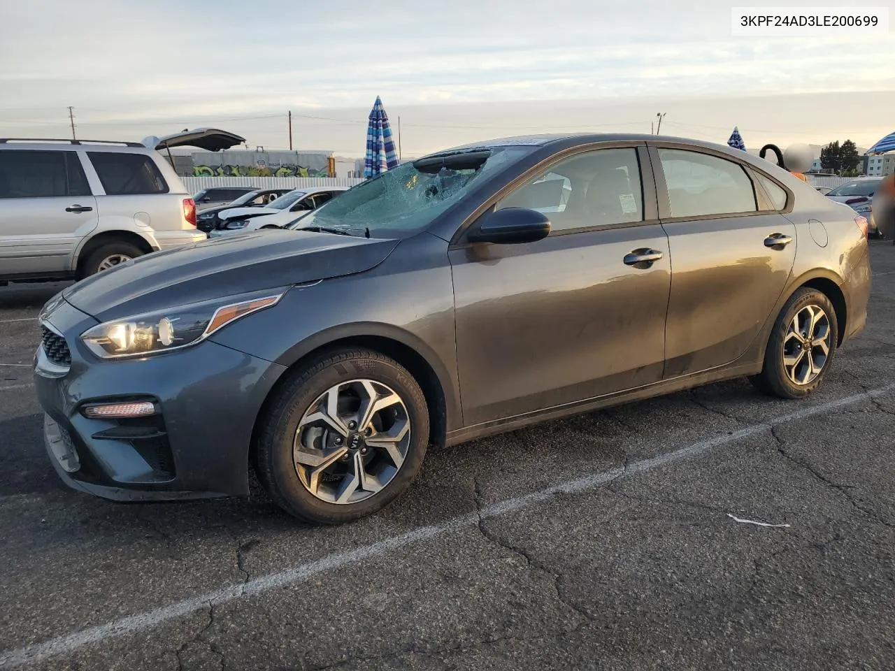 2020 Kia Forte Fe VIN: 3KPF24AD3LE200699 Lot: 77876904