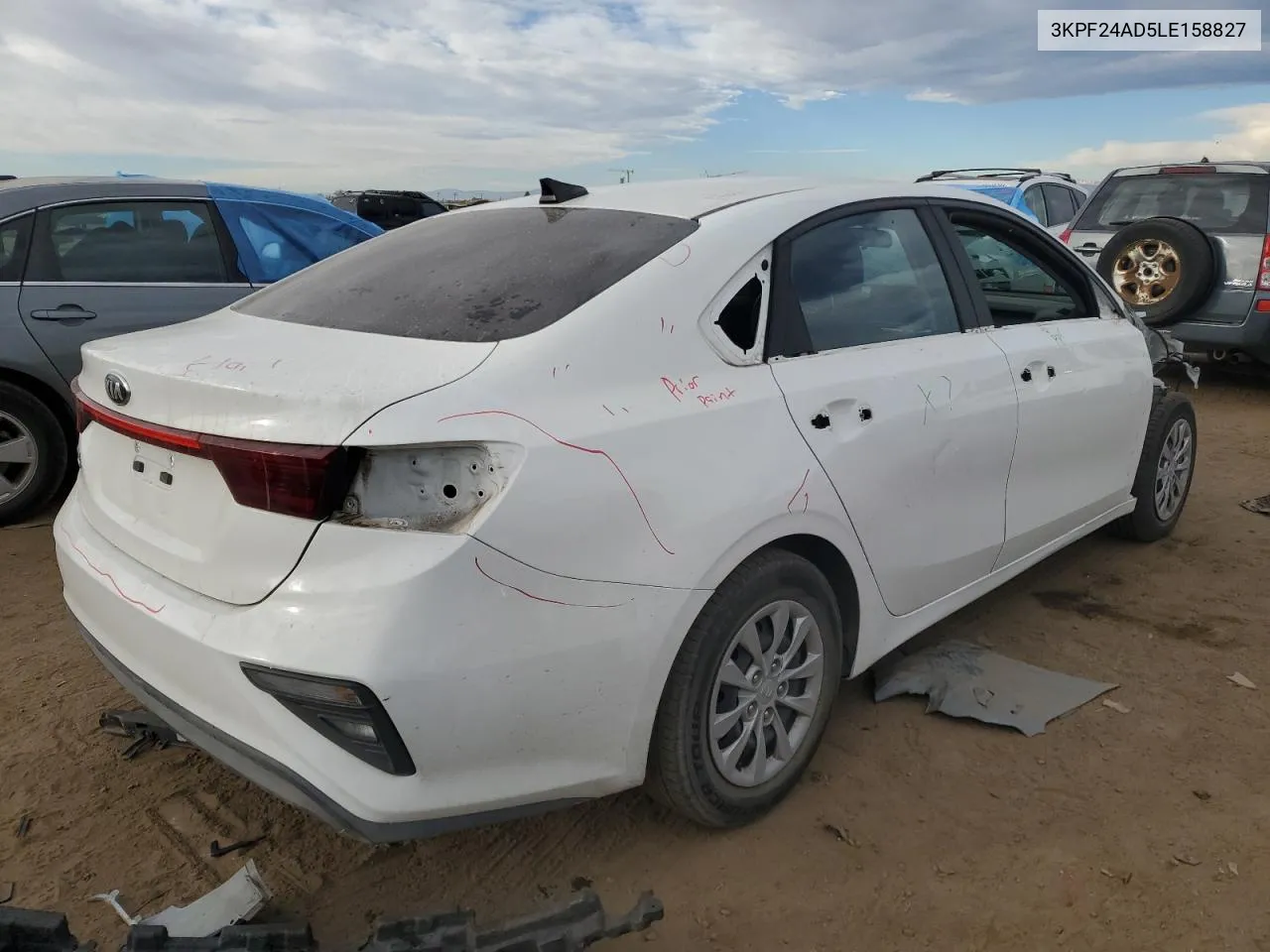 2020 Kia Forte Fe VIN: 3KPF24AD5LE158827 Lot: 77899474