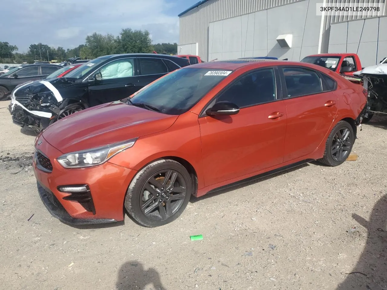 2020 Kia Forte Gt Line VIN: 3KPF34AD1LE249798 Lot: 78390304