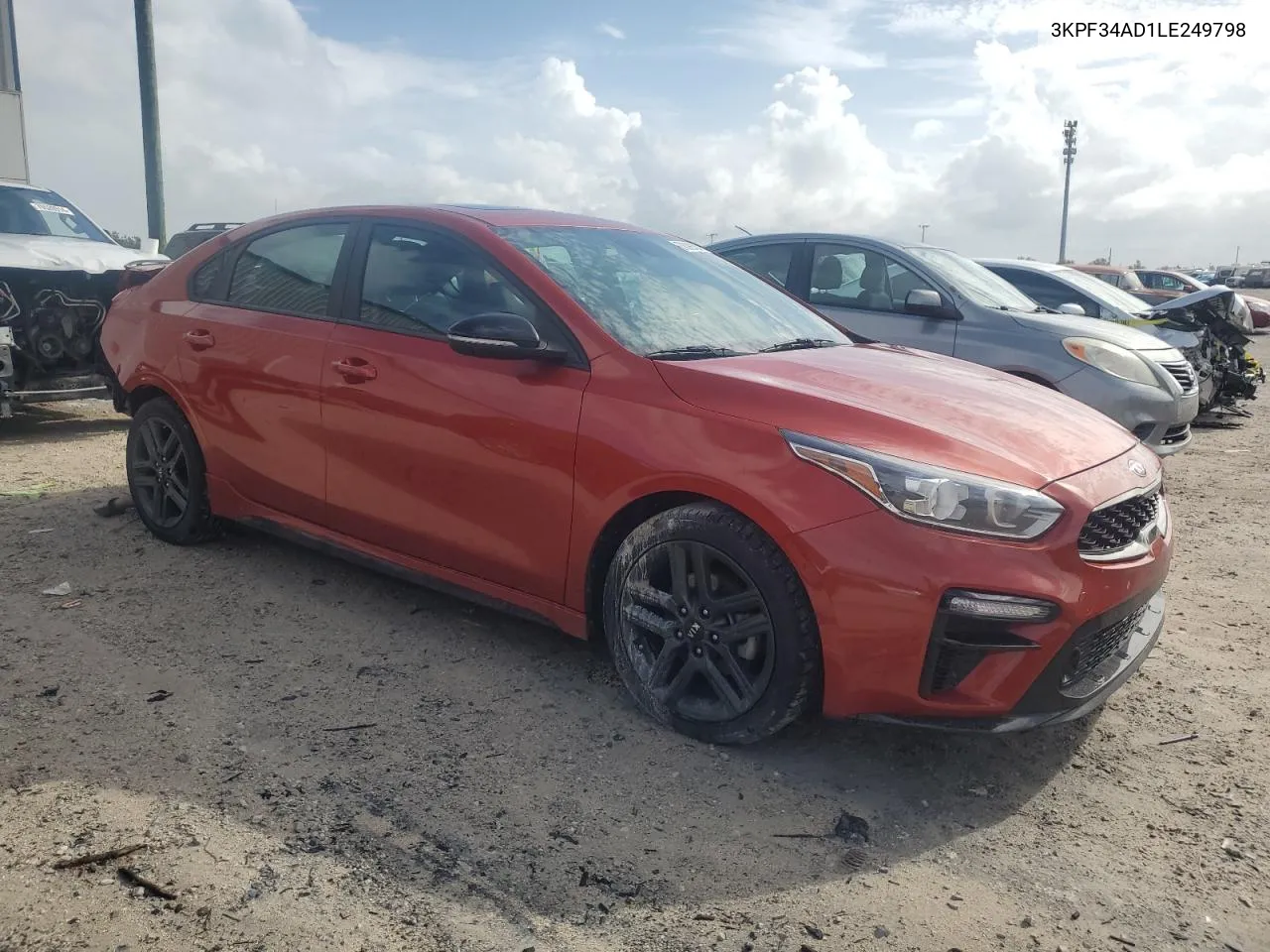 2020 Kia Forte Gt Line VIN: 3KPF34AD1LE249798 Lot: 78390304