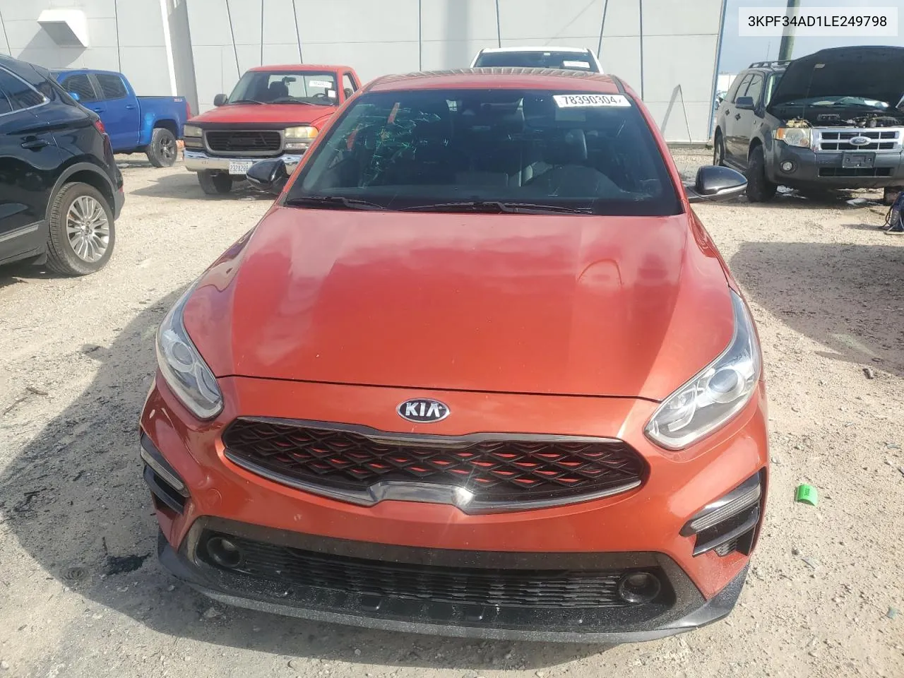 2020 Kia Forte Gt Line VIN: 3KPF34AD1LE249798 Lot: 78390304