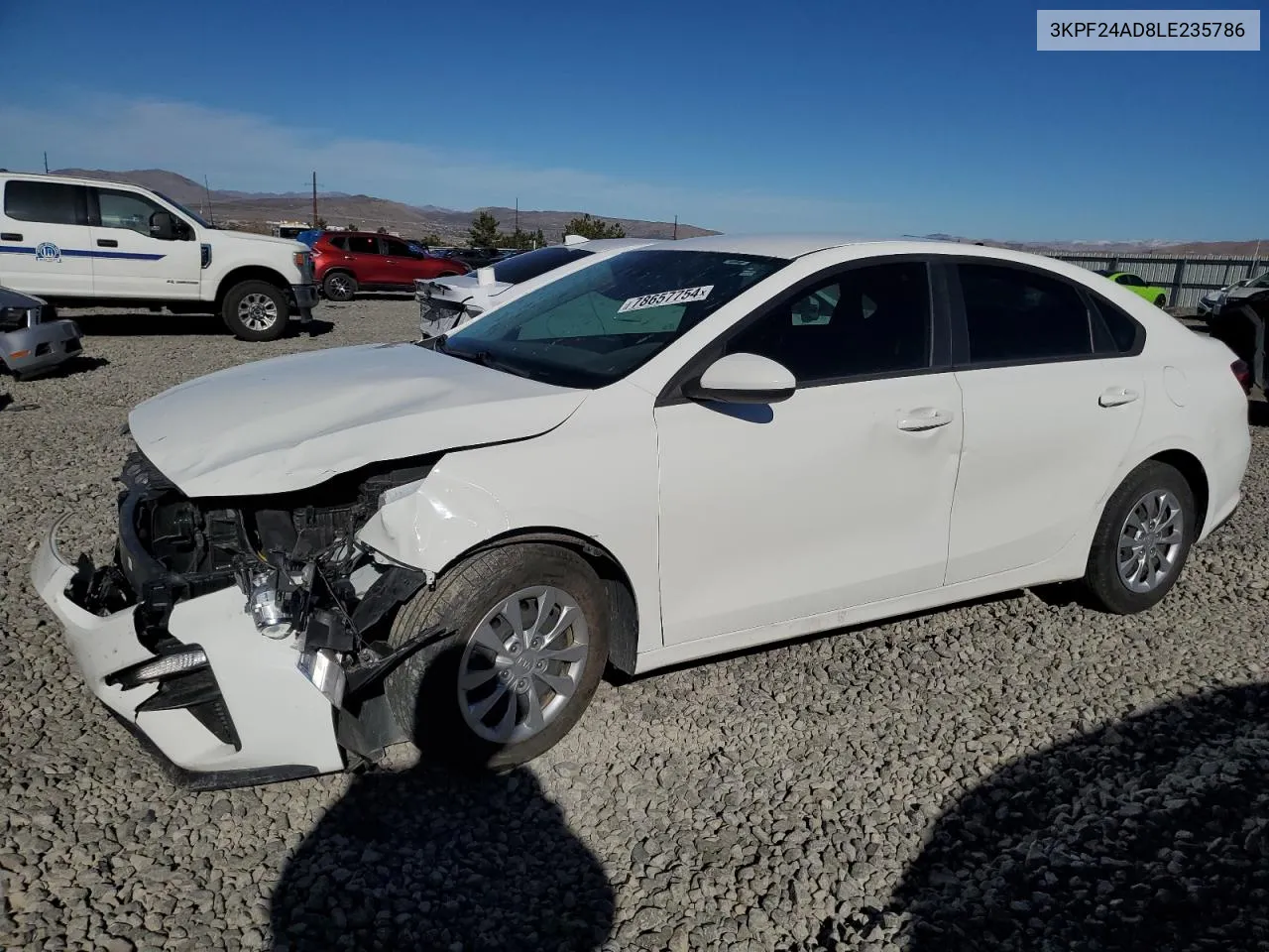 2020 Kia Forte Fe VIN: 3KPF24AD8LE235786 Lot: 78657754