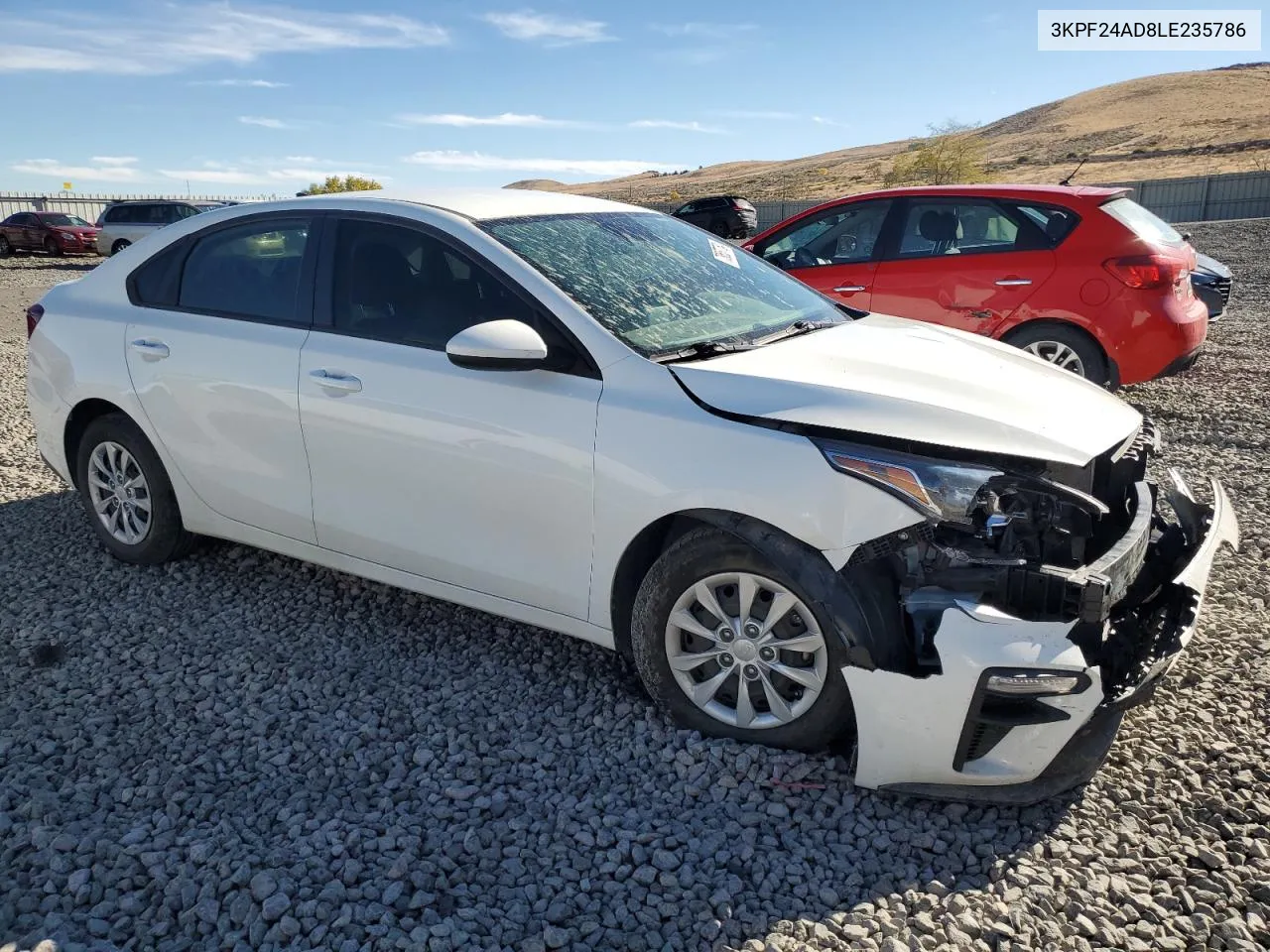 2020 Kia Forte Fe VIN: 3KPF24AD8LE235786 Lot: 78657754