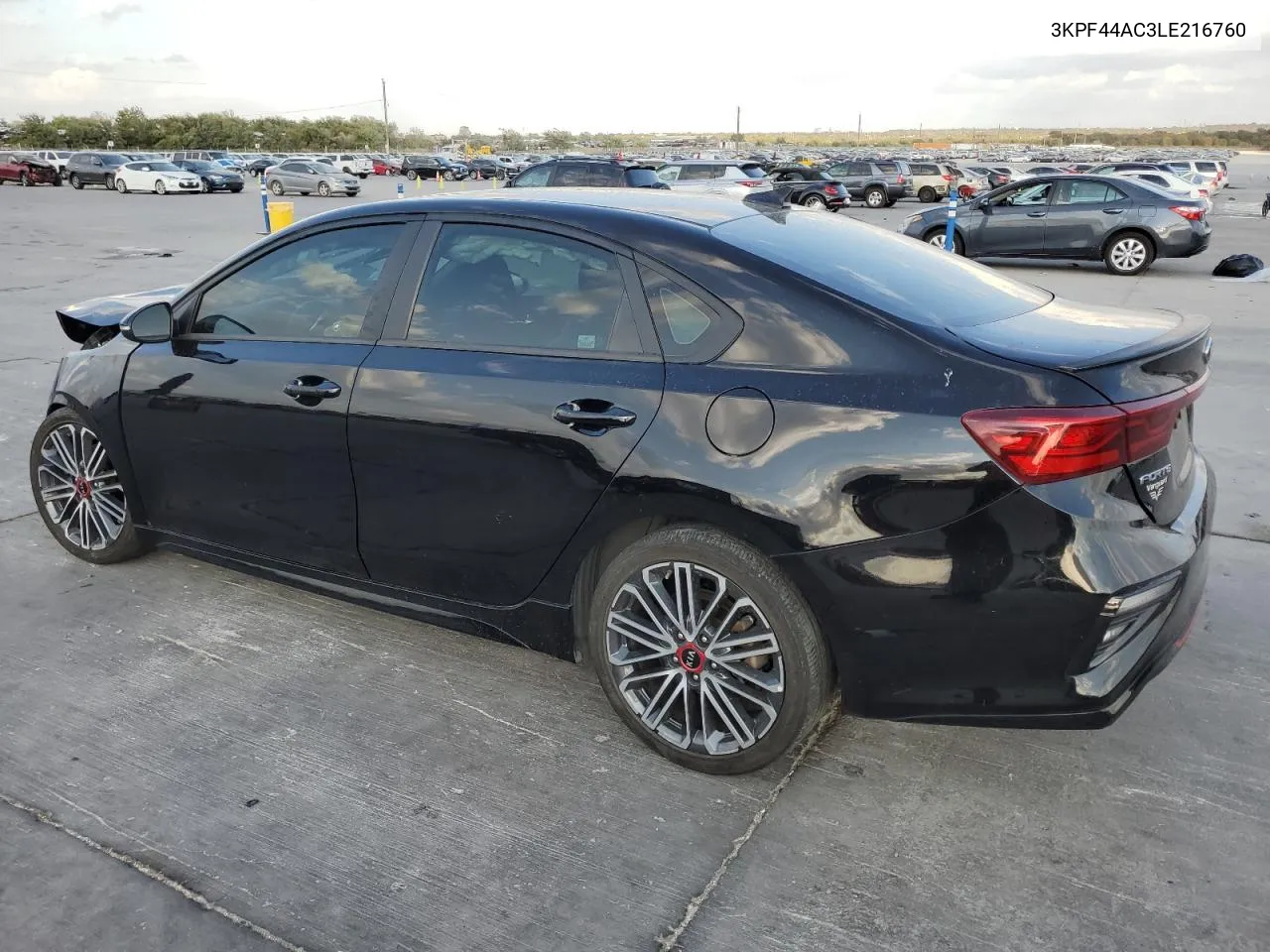 2020 Kia Forte Gt VIN: 3KPF44AC3LE216760 Lot: 78744544