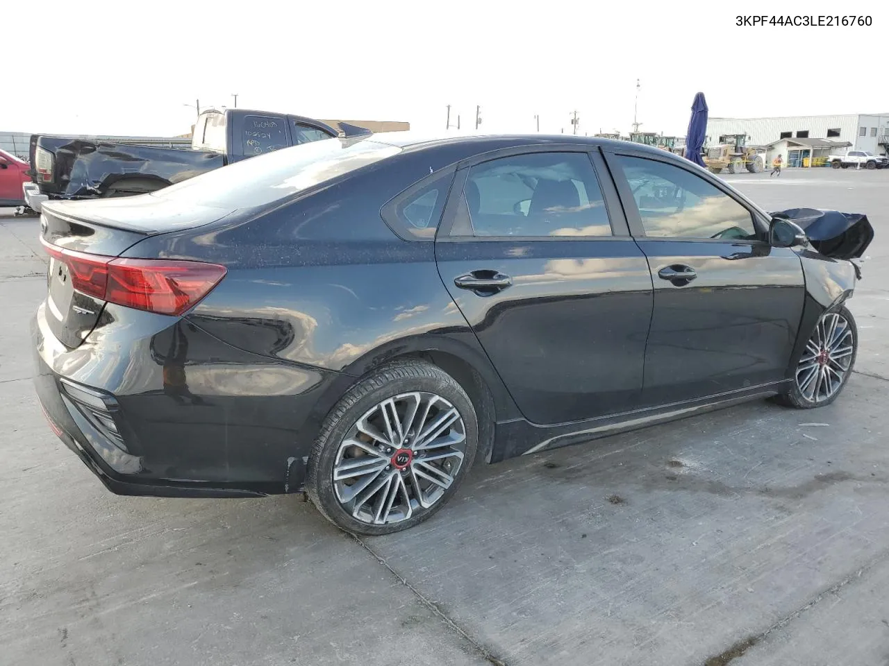 2020 Kia Forte Gt VIN: 3KPF44AC3LE216760 Lot: 78744544