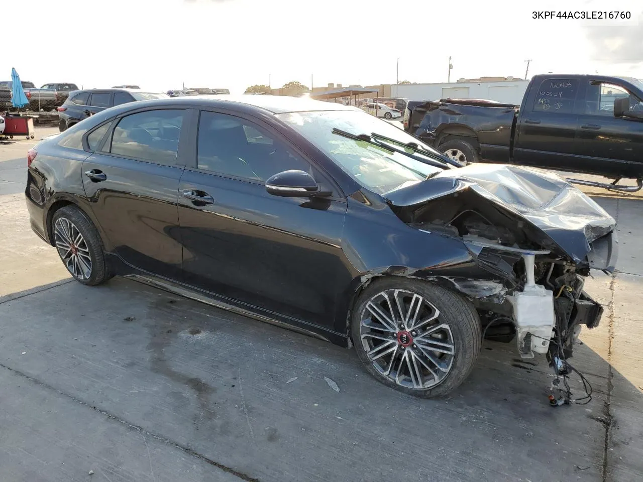 2020 Kia Forte Gt VIN: 3KPF44AC3LE216760 Lot: 78744544