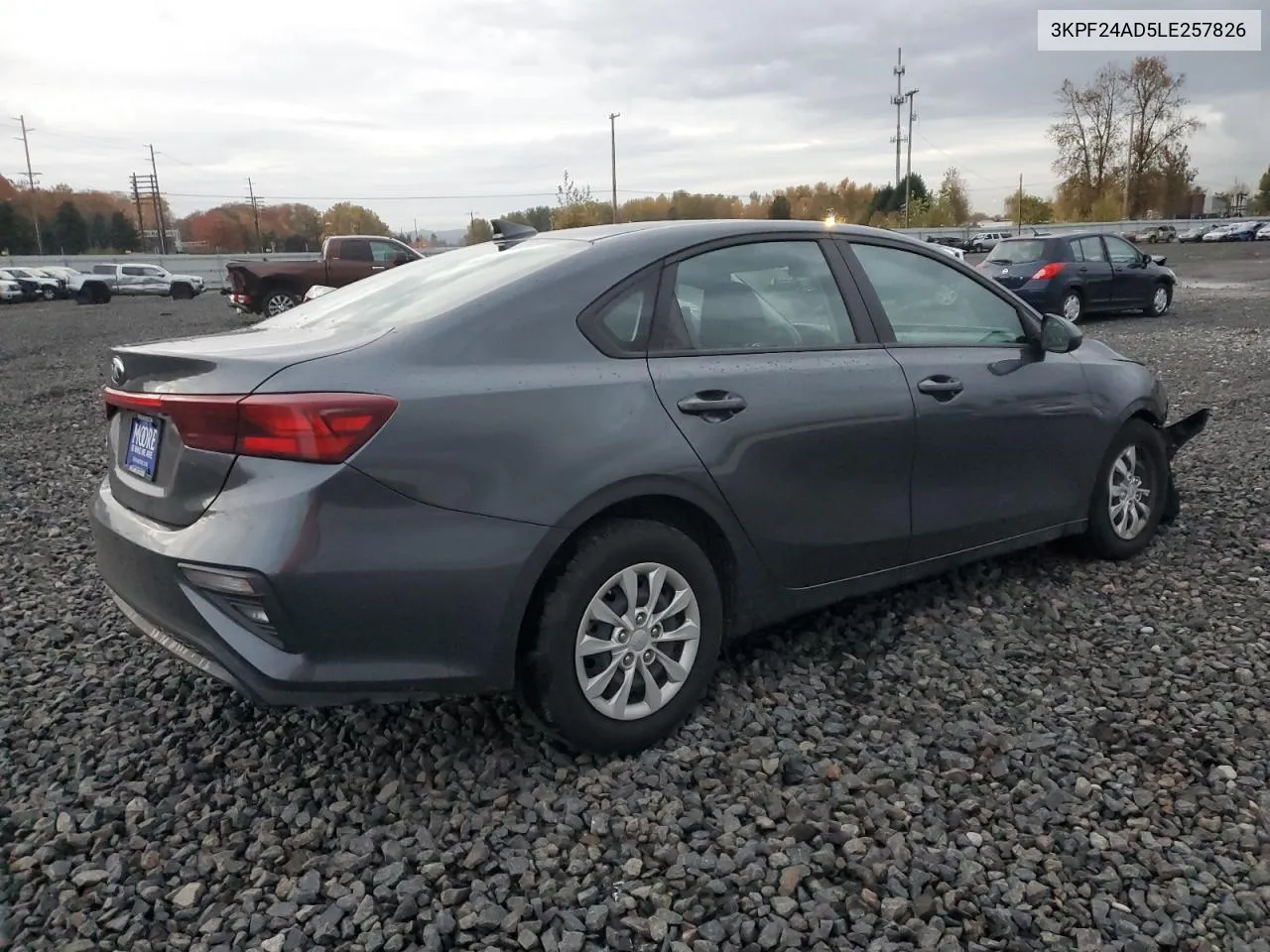 2020 Kia Forte Fe VIN: 3KPF24AD5LE257826 Lot: 79472084