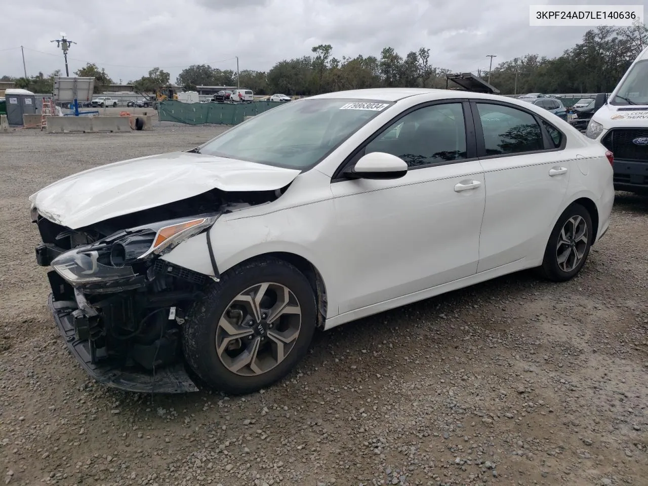 2020 Kia Forte Fe VIN: 3KPF24AD7LE140636 Lot: 79863034