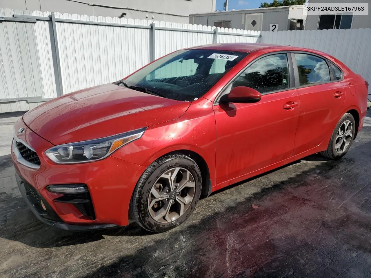 2020 Kia Forte Fe VIN: 3KPF24AD3LE167963 Lot: 80521474