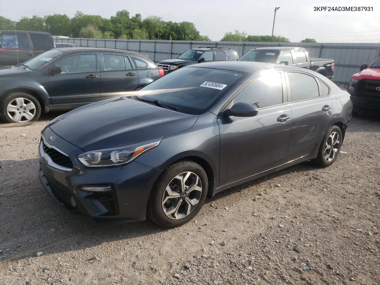 2021 Kia Forte Fe VIN: 3KPF24AD3ME387931 Lot: 52450904