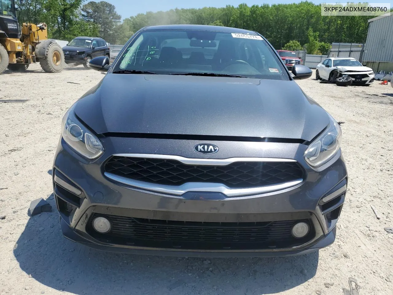 2021 Kia Forte Fe VIN: 3KPF24ADXME408760 Lot: 52665774