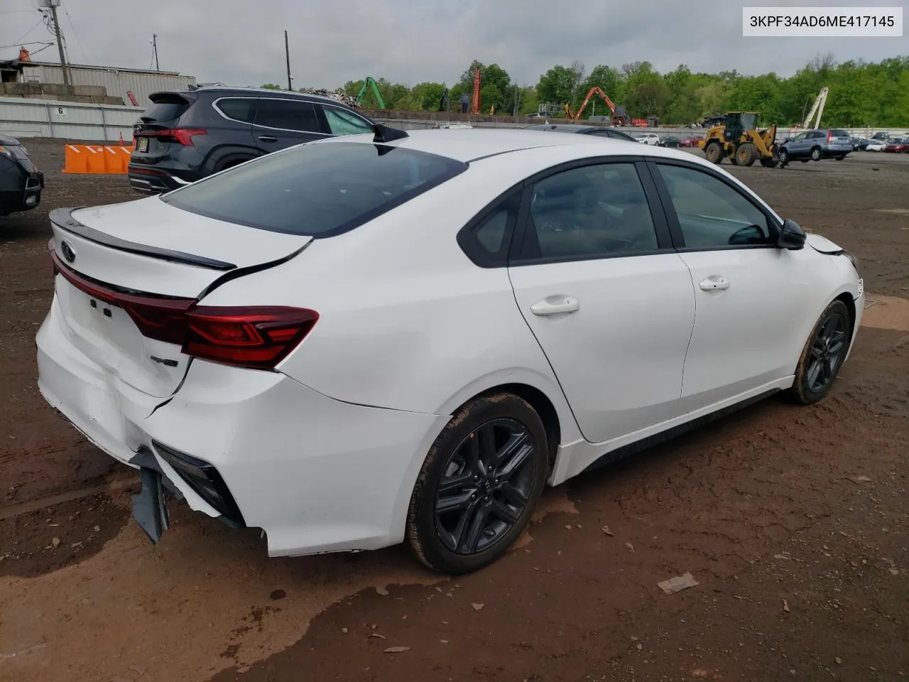 2021 Kia Forte Gt Line VIN: 3KPF34AD6ME417145 Lot: 53674184